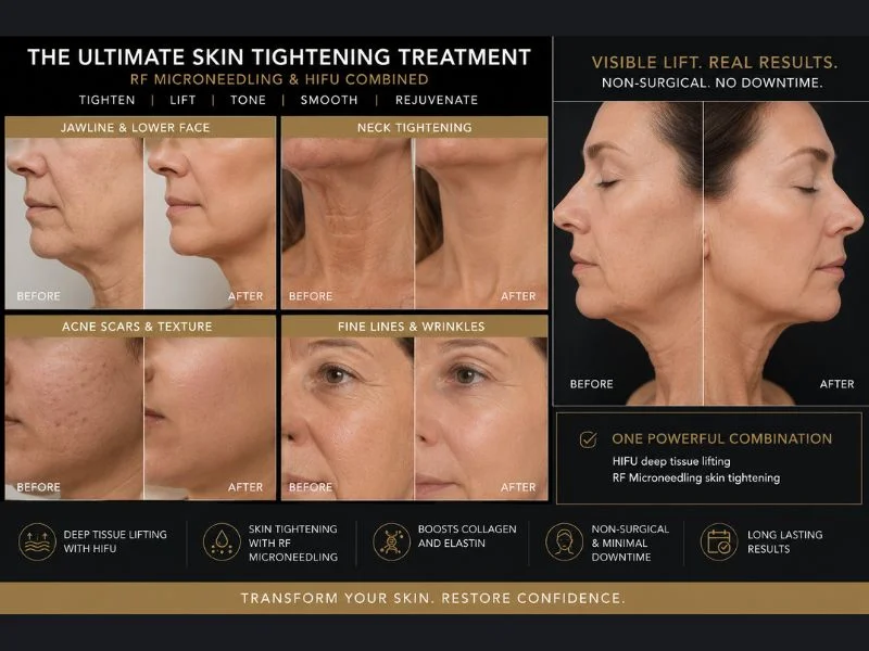 Results of combined treatment for the ultimate skin tightening treatment Portobello